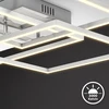 B.k.licht - Led lubinis šviestuvas pasukamas, šilta balta šviesa, 40 W, 4000 liumenų, lubinis šviestuvas, Led lempa, svetainės lempa, miegamojo lempa, virtuvės lempa, 56.8 x 56.8 x 9.5 cm, chromuotas aliuminis