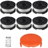 Black & Decker Trimerio pjovimo valas Juodas & Decker, 6 vnt. su spyruokle