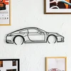 Plakatas Blaucap automobilio sieninis siluetas Porsche 911, sienų dekoras, sienų puošmena, sienų menas, dekoracija, automobilių sportas, sienų dekoravimas, automobilių dekoracijos, metalo sienų menas