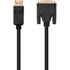 Blendend Displayport į Dvi konverterio kabelis, juodas, 1.0 m ilgio, idealiai tinka prijungti įrenginius su Displayport išvestimi prie monitorių arba projektorių su Dvi įvestimi.
