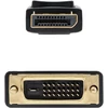 Blendend Displayport į Dvi konverterio kabelis, juodas, 1.0 m ilgio, idealiai tinka prijungti įrenginius su Displayport išvestimi prie monitorių arba projektorių su Dvi įvestimi.