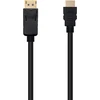 Blendend Displayport į Hdmi konverterio kabelis su jungtimis iš abiejų pusių, juodas, ilgis 3,0 m, idealus prietaisams su dp išvestimi prijungti prie ekranų su hdmi įvestimi