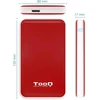 Blendend išorinis 2.5" 9.5mm Sata kietojo disko dėklas su Usb 3.1 Gen1 jungtimi, elegantiškos raudonos spalvos, puikiai tinka greitai ir stilingai išplėsti jūsų kompiuterio atmintį, užtikrina duomenų perdavimą, 124761