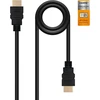Blendend sertifikuotas Hdmi V2.0 kabelis, palaiko 4k@60hz raišką, idealus aukštos raiškos jungtims tarp įrenginių, juodas, ilgis 0.5m, A tipo į A Ma kištukas