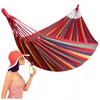 Bluegarden Didelis dvivietis hamakas 180 kg sodui, pakabinamas kokonas 140 x 230 cm, raudonas