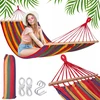 Bluegarden Dvivietis sodo hamakas su skersiniu, didelis Xxl 200x150cm, turistinis, 200kg