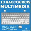 Bluestork Mini Bevielė Bluetooth Klaviatūra Azerty Pc/mac