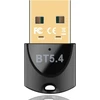 Bluetooth 5.4 adapteris, bluetooth raktas kompiuteriui (edr & ble) usb bluetooth dongle plug & play, skirtas pc nešiojamam kompiuteriui, palaiko windows 11/10/8.1/7 (juodas-5.43)