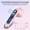 Bluetooth ausinės į ausis, belaidės bluetooth 5.3, itin lengvos ausinės su hd mikrofonu, išskirtinės kokybės muzikos transliacija iki 30 valandų, led ekranas, ip7 atsparumas vandeniui, persikų rožinė