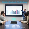 Bluetooth klaviatūra su jutikliniu kilimėliu, belaidė bluetooth klaviatūra planšetiniam kompiuteriui ipad, suderinama su android/ios/windows, qwertz vokiškas išdėstymas, belaidė klaviatūra su 7 spalvomis, apšviesta usb-c