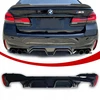 Bmw G30 galinis difuzorius, buferio apdailos spoileris cs look, juodas blizgus