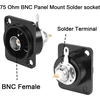 Bnc 75 Ohm Panelinis Adapteris Litavimui, Vaizdo Kameroms, Catv