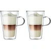 Bodum Canteen 2 stiklinių rinkinys (dvigubos sienelės, izoliuotas, galima plauti indaplovėje, 0,4 litro) skaidrus