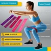 Body & Mind® Fitneso juostos 5 vnt. 5 lygių atsparumo