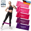 Body & Mind® Fitneso juostos 5 vnt. 5 lygių atsparumo