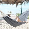 Boho turistinis sodo hamakas stiprus dvivietis 150x275cm 240kg + krepšys