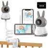 Boifun 2k elektroninė auklė kamera wifi monitorius 5'' lcd & 32gb pasukamas laikiklis