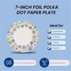 Bokfjbp 50 x popierinių lėkščių, mažos popierinės lėkštės, popierinės lėkštės vakarėliams, stalo reikmenys gimtadienio vakarėliui, išleistuvėms, vestuvėms, kalėdoms (snaigė, 18 cm)