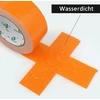 Bomei Pack oranžinė lipni juosta, atspari vandeniui, 50 mm x 30 m - 2 ritiniai, oranžinė lipni audinio juosta - audinio juosta - ypač stipri lipni juosta - lipni juosta - vandeniui atspari juosta
