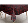Bonamaison virtuvės dekoratyvinė staltiesė raudona juoda 140 x 140 cm - sukurta ir pagaminta Turkijoje