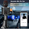 Bonaok Karaoke mikrofonas suaugusiems, nešiojama belaidė Bluetooth karaoke mikrofono sistema vakarėliams automobilyje, namuose, lauke, karaoke įranga kompiuteriui/visiems išmaniesiems telefonams G50, juodas