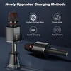 Bonaok Karaoke mikrofonas suaugusiems, nešiojama belaidė Bluetooth karaoke mikrofono sistema vakarėliams automobilyje, namuose, lauke, karaoke įranga kompiuteriui/visiems išmaniesiems telefonams G50, juodas