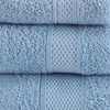 Rankšluostis Boncasa rankšluosčių rinkinys - 100% šukuotinė medvilnė (ne regeneruota) - kokybiškas žiedinis verpimas - švelnus pojūtis - 450 g/m2 (šviesiai mėlyna, 3 vnt.)