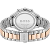 Boss Hera Collection kvarcinis laikrodis su daugialypiu ciferblatu moterims su dviejų atspalvių nerūdijančio plieno apyranke - 1502564, įvairiaspalvis, klasikinis; puošnus