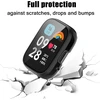 Braleto 2 dėklų rinkinys, suderinamas su Redmi Watch 3 Lite/redmi Watch 3 Active, visapusiška apsauga nuo įbrėžimų, smūgiams atsparus buferio dangtelis (juodas + skaidrus)