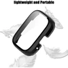 Braleto 2 dėklų rinkinys, suderinamas su Redmi Watch 3 Lite/redmi Watch 3 Active, visapusiška apsauga nuo įbrėžimų, smūgiams atsparus buferio dangtelis (juodas + skaidrus)