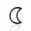 Breil Auskaro Piercing Juodas mėnulis Clicker Ratas Lobe Nostril Titanas 1.2/8