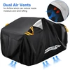 Brezentas keturračiams waterproof neverland quad brezentas atv transporto priemonių keturračio uždangalas apsauginis uždangalas 210d oksfordo audinys su atšvaitinėmis juostelėmis atsparus žiemai dulkėms lietui uv apsauga 256 x 110 x 120 cm