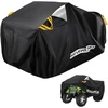 Brezentas keturračiams waterproof neverland quad brezentas atv transporto priemonių keturračio uždangalas apsauginis uždangalas 210d oksfordo audinys su atšvaitinėmis juostelėmis atsparus žiemai dulkėms lietui uv apsauga 256 x 110 x 120 cm