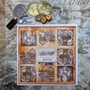 Briartw Vintage World Corner skaidrių antspaudų rinkinys, skirtas "pasidaryk pats" scrapbooking antspaudų sandarinimui, silikoninių antspaudų amatų kortelių gamybai, meno albumo dekoravimui, dovanų popieriaus kortelei (20 mažų antspaudų)