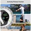 Bribejat išmanusis laikrodis vyrams ir moterims su telefono funkcija, 1.43 colio Amoled fitneso laikrodis vyrams su daugiau nei 100 sporto režimų, fitneso seklys su širdies ritmo miego monitoriumi, Ip68 vandeniui atsparus laikrodis, skirtas Android Ios