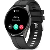 Bribejat išmanusis laikrodis vyrams ir moterims su telefono funkcija, 1.43 colio Amoled fitneso laikrodis vyrams su daugiau nei 100 sporto režimų, fitneso seklys su širdies ritmo miego monitoriumi, Ip68 vandeniui atsparus laikrodis, skirtas Android Ios