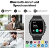 Bribejat išmanusis laikrodis vyrams su telefono funkcija, 1,76 colio Hd fitneso sekiklis su Ai ratuku, 123+ sporto režimai su žingsniamačiu, miego stebėjimo funkcija, Ip68 vandeniui atsparus sportinis laikrodis, skirtas Ios ir Android, juodas