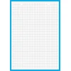 Bristal 2.0 bloknotas su byla 148 x 210 mm perforuotas mažais kvadratėliais 5 x 5 mm 30 lapų mėlynas