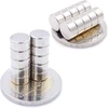 Brudazon 40 mini diskiniai magnetai 8 x 4 mm N52 stipriausio lygio neodimio magnetai itin stiprūs magnetai modeliavimui, nuotraukoms, lentoms, skelbimų lentoms, šaldytuvams, rankdarbiams, itin stiprus magnetinis diskas