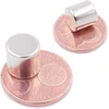Brudazon 5 mini diskiniai magnetai 10 x 10 mm N52 stipriausio lygio neodimio magnetai itin stiprūs magnetai modeliavimui, nuotraukoms, lentai, skelbimų lentai, šaldytuvui, rankdarbiams, ypač stiprus magnetinis diskas