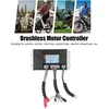 Brushless valdiklis, 1200 W 48 V iki 72 V sinusinės bangos greičio valdiklis, vidinė grandinės apsauga, aliuminio lydinio korpusas, brushless variklio valdiklis elektriniam dviračiui, vežimėliui, numatytasis