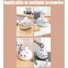 Bstcar kawaii cat servetėlių dėžutė 22 x 16 x 13 cm servetėlių dėžutė vonios kambariui, svetainei, miegamajam, automobiliui ir biurui