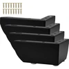 Fotelis Btowin Vcf 5 cm metalinės kampinės baldų kojelės, 4 vnt. minimalistinės L formos geležinės kampinės "pasidaryk pats" keičiamos baldų kojelės, spintelių kojelės spintelėms, sofai, kušetei, lovai