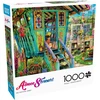 Buffalo Games Aimee Stewart The Potting Shed 1000 dalių dėlionė suaugusiems, sudėtinga dėlionė puikiai tinkanti žaidimų vakarams, surinkto paveikslėlio dydis 67.95 x 50.17 cm