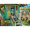 Buffalo Games Aimee Stewart The Potting Shed 1000 dalių dėlionė suaugusiems, sudėtinga dėlionė puikiai tinkanti žaidimų vakarams, surinkto paveikslėlio dydis 67.95 x 50.17 cm