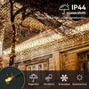 Buicxjkz lauko dekoratyvinės lemputės, 17 m + 5 m, 600 Led, kalėdinės lemputės su laikmačiu, 8 režimai, ip44 varveklio dekoratyvinės lemputės laukui ir vidui, dekoracija kalėdoms, balkonui, vakarėliui, sodui, kambariui