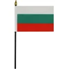 Bulgarijos stalo vėliavėlė 15x10 cm su auksiniu antgaliu
