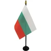 Bulgarijos stalo vėliavėlė 15x10 cm su auksiniu antgaliu