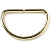 Bulk Hardware Bh01613 eb metaliniai d formos žiedai užuolaidoms, 25 mm (1 colis) - žalvario danga, 12 vnt.