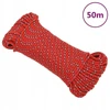 Buriavimo virvė, raudona, 3 mm, 50 m, polipropilenas
